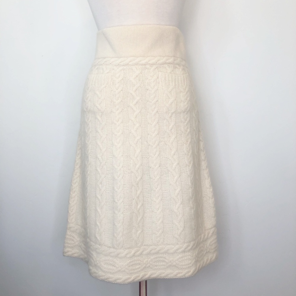 Diane von Furstenberg Wool Knit Sweater Midi Skirt